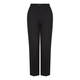 ELENA MIRO LINEN MIX FRONT FASTEN TROUSER BLACK 