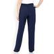 ELENA MIRO LINEN MIX FRONT FASTEN TROUSER NAVY