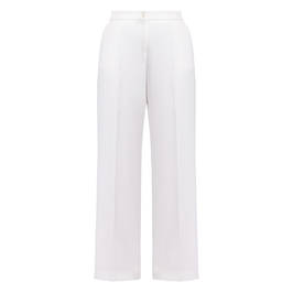 Elena Miro Wide Leg Palazzo Trouser Ivory - Plus Size Collection