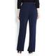 ELENA MIRO NAVY RELAXED BOOT CUT TROUSERS