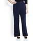 ELENA MIRO NAVY RELAXED BOOT CUT TROUSERS