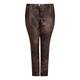 ELENA MIRO distressed faux leather TROUSERS