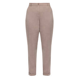 Elena Miro Trousers Slim Leg Taupe  - Plus Size Collection