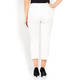 ELENA MIRO COTTON STRETCH CROPPED TROUSER WHITE