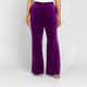 Elena Miro Velvet Trousers Purple