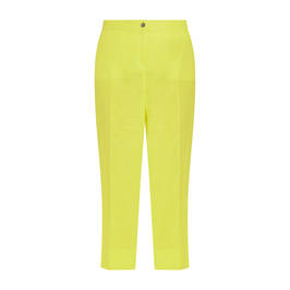 Elena Miro Cotton Trouser Lemon  - Plus Size Collection