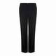 ELENA MIRO LINEN VISCOSE BLEND TROUSERS BLACK