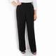 ELENA MIRO LINEN VISCOSE BLEND TROUSERS BLACK