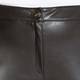 ELENA MIRO FAUX LEATHER ANKLE GRAZER TROUSER CHOCOLATE