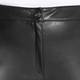 ELENA MIRO FAUX LEATHER ANKLE GRAZER TROUSER BLACK