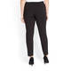 ELENA MIRO TECHNOSTRETCH FRONT-FASTEN TROUSER BLACK