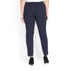 ELENA MIRO TECHNOSTRETCH FRONT-FASTEN TROUSER NAVY