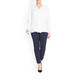 ELENA MIRO TECHNOSTRETCH FRONT-FASTEN TROUSER NAVY