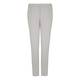 ELENA MIRO light grey crepe cady straight leg TROUSERS