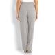 ELENA MIRO light grey crepe cady straight leg TROUSERS