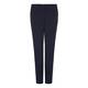 ELENA MIRO navy crepe cady straight leg TROUSERS