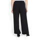 ELENA MIRO BLACK PALAZZO PINSTRIPE TROUSER