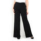 ELENA MIRO BLACK PALAZZO PINSTRIPE TROUSER