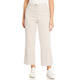 ELENA MIRO CROPPED DENIM TROUSERS CHALK 