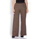 ELENA MIRO CHECK PALAZZO TROUSER CHOCOLATE