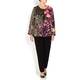 ELENA MIRO silk satin floral Tunic