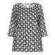 ELENA MIRO POLKA DOT CHIFFON TUNIC 
