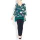 ELENA MIRO FLORAL PRINT CHIFFON TUNIC
