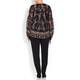 ELENA MIRO PRINT TIE SLEEVE TUNIC