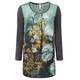 ELENA MIRO floral aqua Tunic