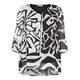 ELENA MIRO CONTRASTING MONOCHROME TUNIC