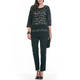 ELENA MIRO BLACK LACE TUNIC WITH SEQUINS