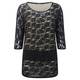 ELENA MIRO BLACK LACE TUNIC WITH SEQUINS