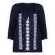 ELENA MIRO embroidered peasant Tunic