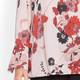 ELENA MIRO FLORAL PRINT SATIN TUNIC