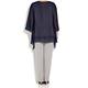 ELENA MIRO navy layered Tunic