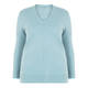 ELENA MIRO WOOL AND CASHMERE SWEATER BLUE