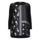 ELENA MIRO SCARF PRINT BLACK TUNIC