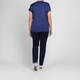 Elena Miro Stretch Satin Vest Navy 