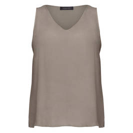 Elena Miro Viscose Vest Khaki - Plus Size Collection