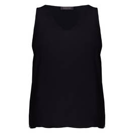 Elena Miro Viscose Vest Black - Plus Size Collection