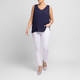 Elena Miro Viscose Vest Navy 