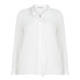 ELENA MIRO SILK BLEND RUFFLE BLOUSE WHITE