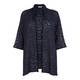 ELENA MIRO NAVY SWIRL KNIT CARDIGAN