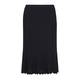 ELENA MIRO black lurex pleat effect KNITTED SKIRT