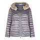 ELENA MIRO REVERSIBLE WHITE LABEL PUFFA COAT WITH FUR HOOD