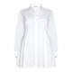 ELENA MIRO white cotton stretch SHIRT