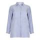 ELENA MIRO blue stripe silky SHIRT