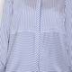 ELENA MIRO blue stripe silky SHIRT