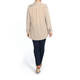 ELENA MIRO GOLD STRIPE SILK BLEND SHIRT