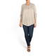ELENA MIRO GOLD STRIPE SILK BLEND SHIRT